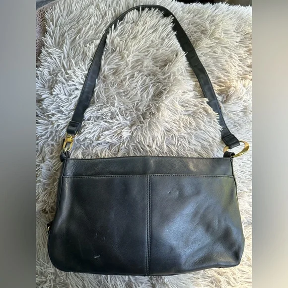 Etienne Aigner Vintage 90’s Crossbody Soft Black Leather Bag - Picture 4 of 13